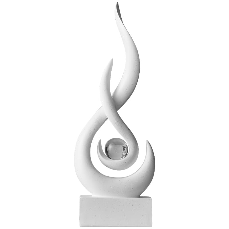 FormaHaven Modern Abstract Resin Sculpture – Contemporary Home Decor Statue