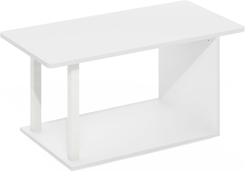 FormaHaven Modern 2-Tier Rectangular Coffee Table – Minimalist Living Room Table