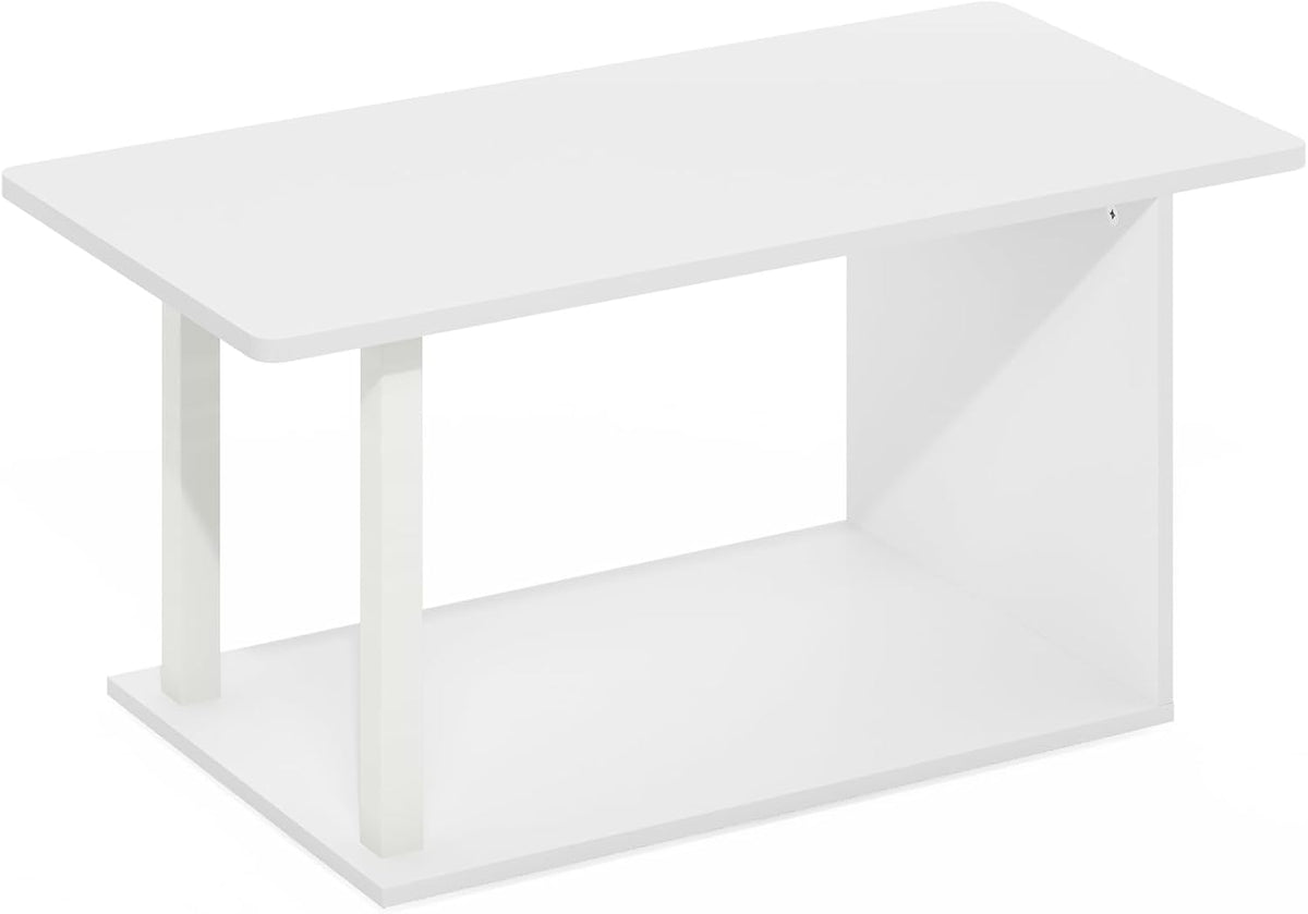 FormaHaven Modern 2-Tier Rectangular Coffee Table – Minimalist Living Room Table