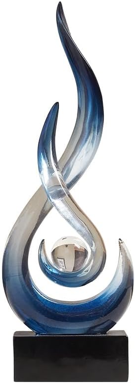 FormaHaven Modern Abstract Resin Sculpture – Contemporary Home Decor Statue