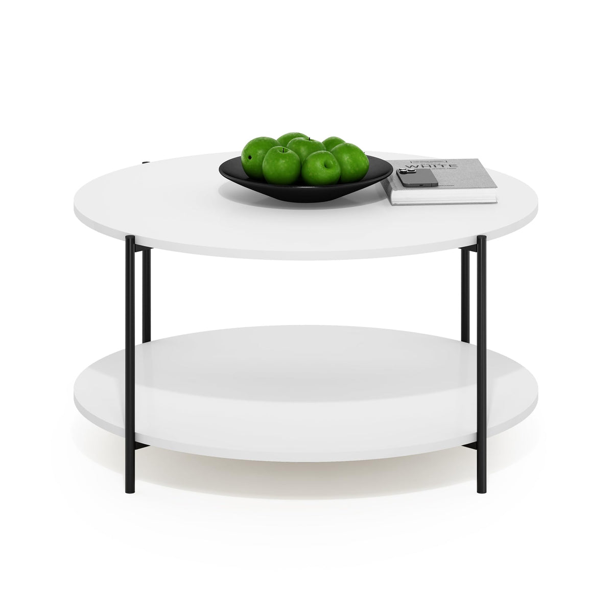 FormaHaven Modern 2-Tier Rectangular Coffee Table – Minimalist Living Room Table