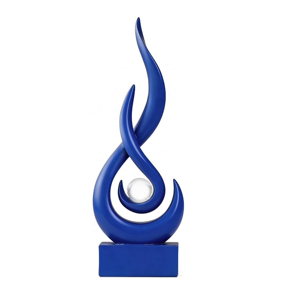 FormaHaven Modern Abstract Resin Sculpture – Contemporary Home Decor Statue