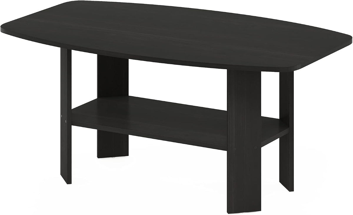 FormaHaven Modern 2-Tier Coffee Table with Open Storage Shelf