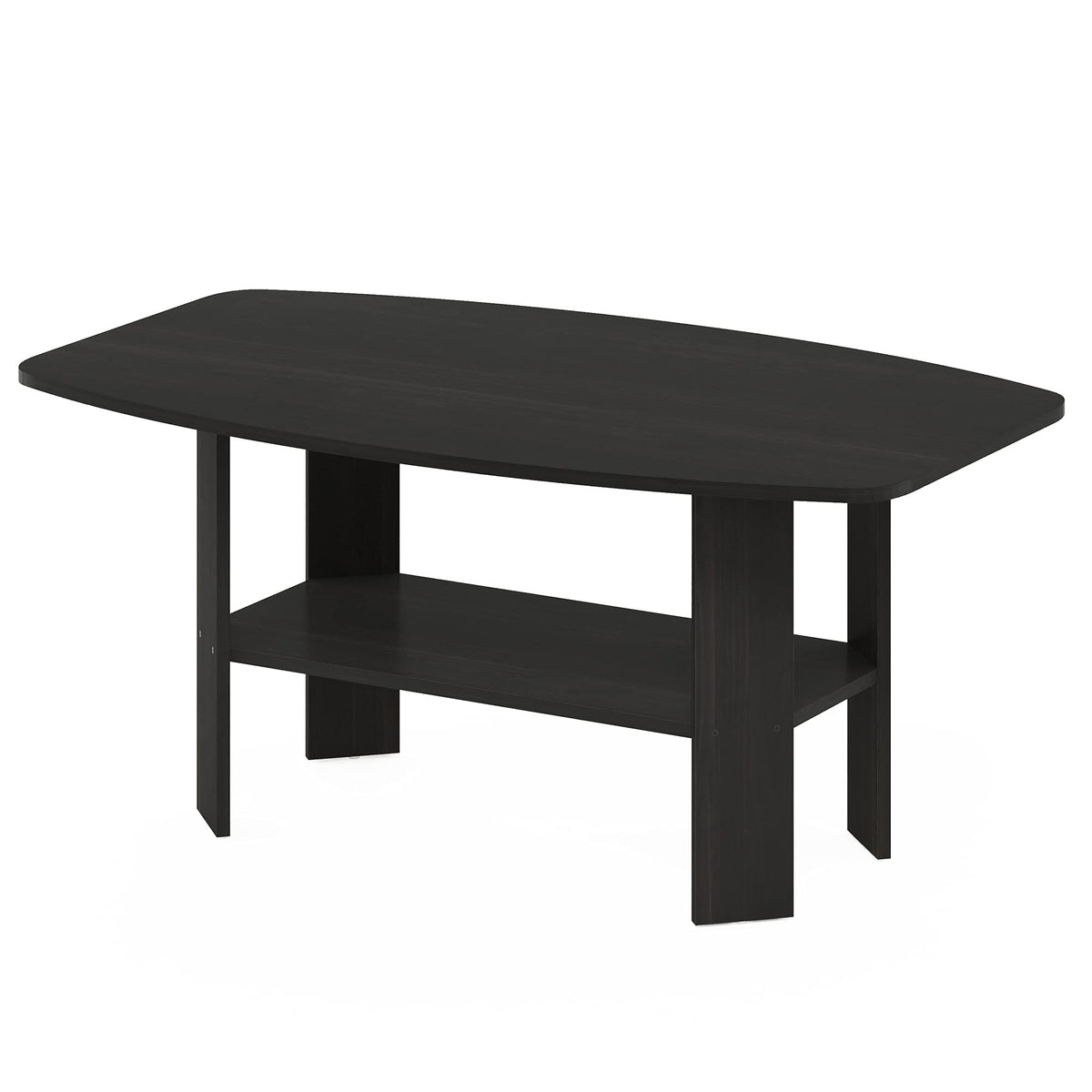 FormaHaven Modern 2-Tier Coffee Table with Open Storage Shelf