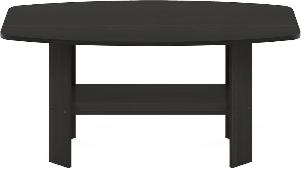 FormaHaven Modern 2-Tier Coffee Table with Open Storage Shelf