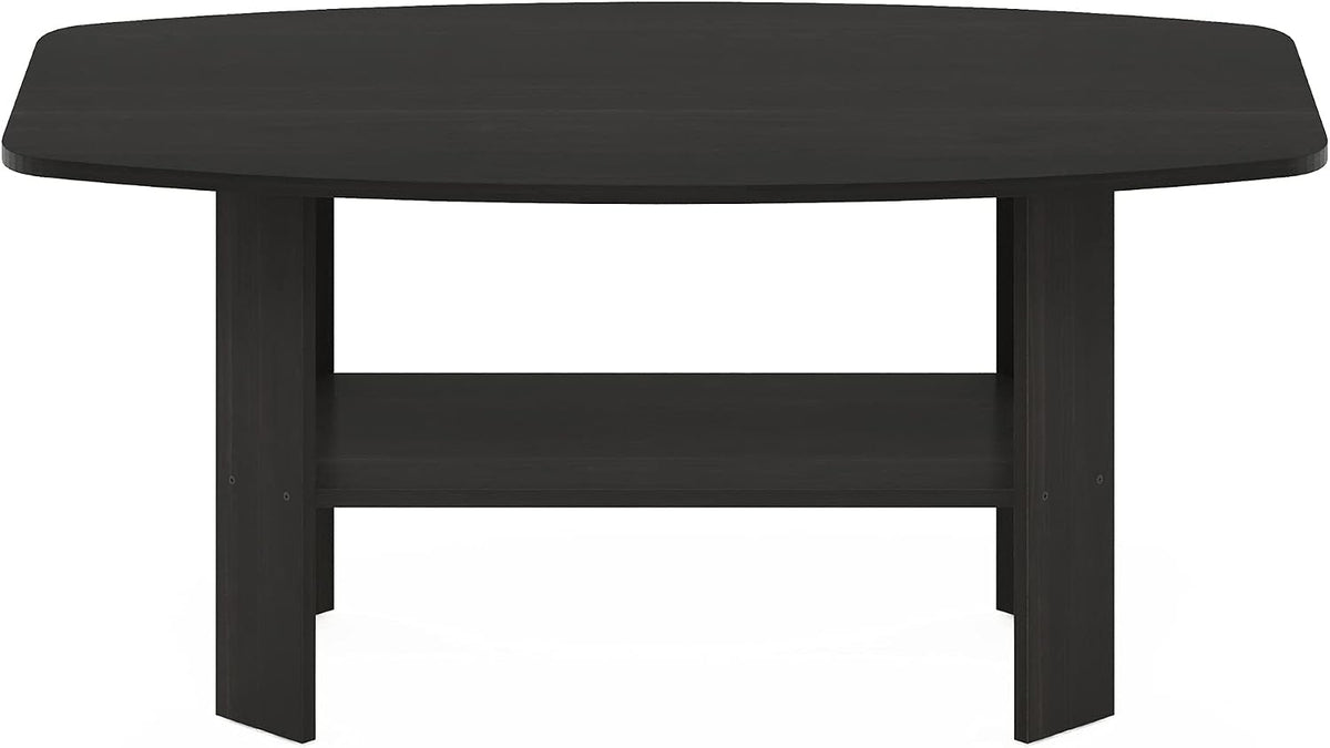 FormaHaven Modern 2-Tier Coffee Table with Open Storage Shelf