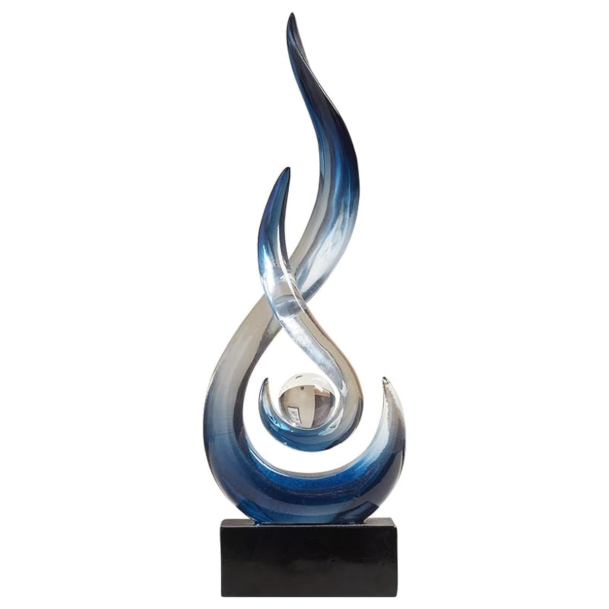 FormaHaven Modern Abstract Resin Sculpture – Contemporary Home Decor Statue