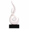 FormaHaven Modern Abstract Resin Sculpture – Contemporary Home Decor Statue