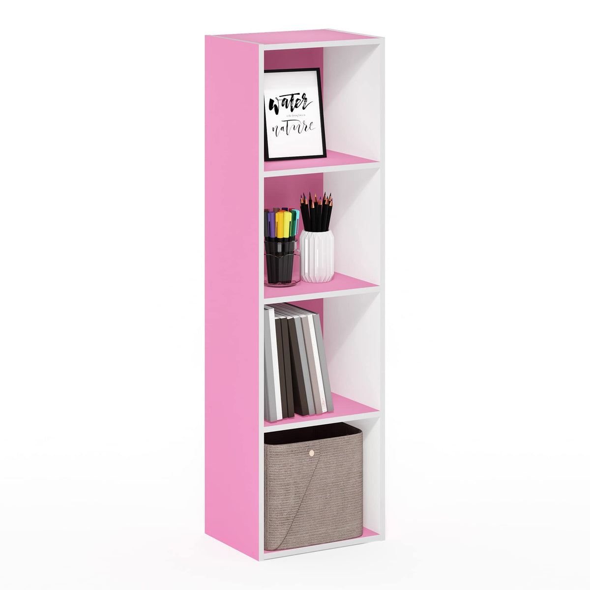 FormaHaven 5-Cube Bookshelf – Modern Open Storage Organizer