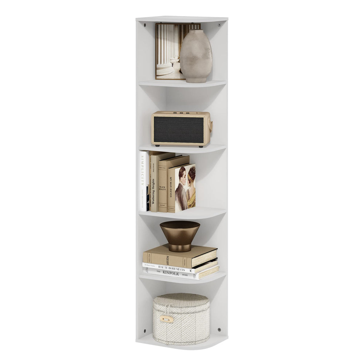 FormaHaven 5-Cube Bookshelf – Modern Open Storage Organizer