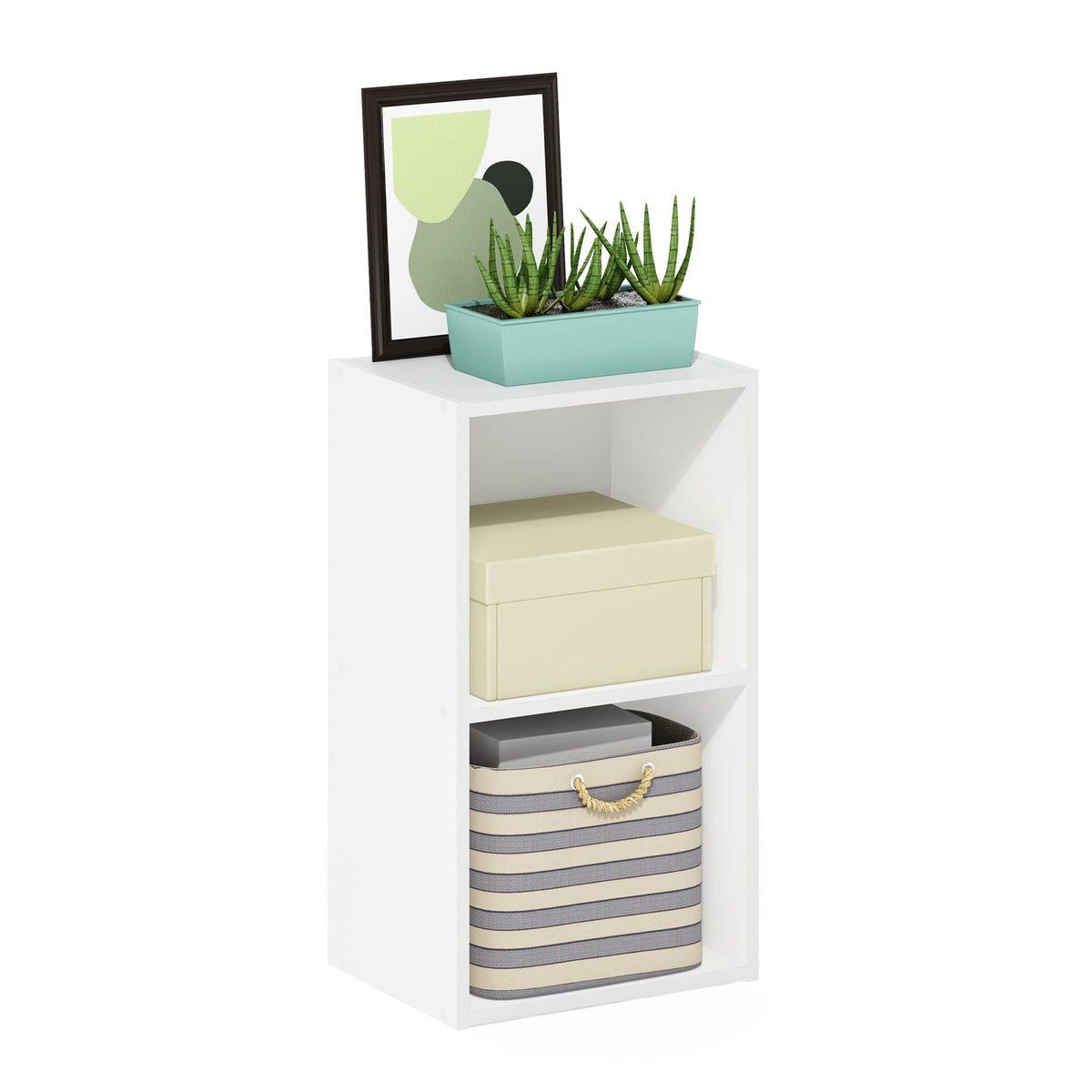FormaHaven 5-Cube Bookshelf – Modern Open Storage Organizer