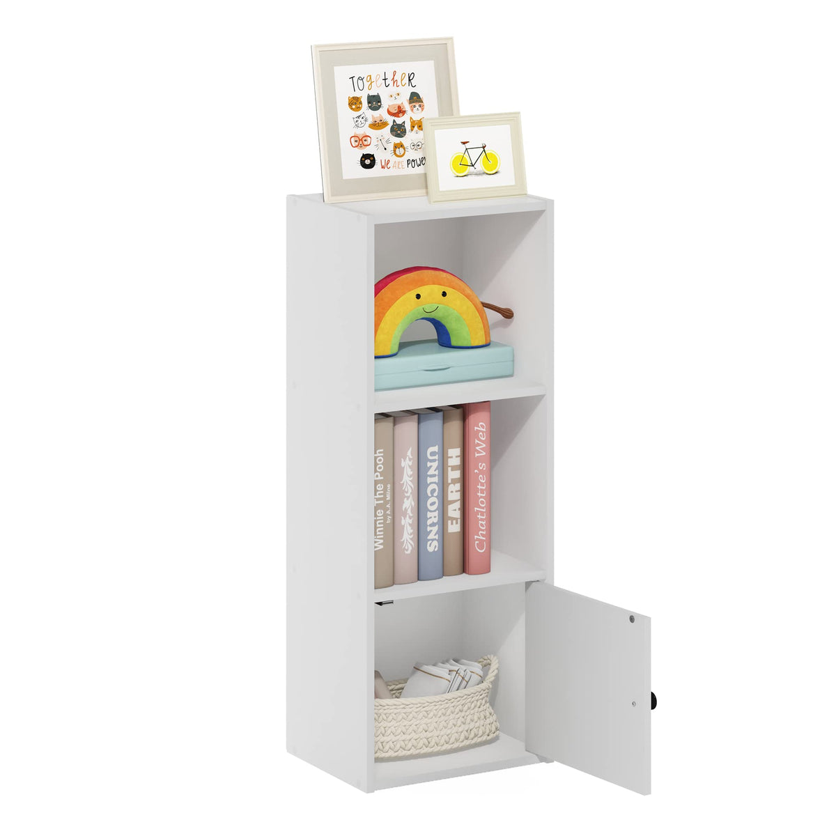FormaHaven 5-Cube Bookshelf – Modern Open Storage Organizer