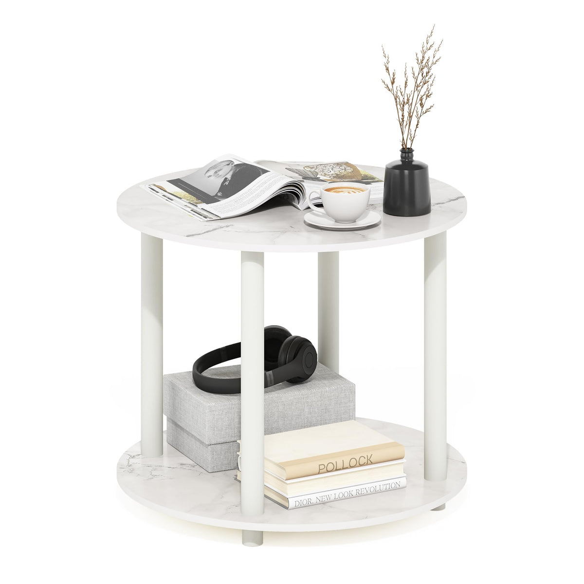 FormaHaven Modern 2-Tier Rectangular Coffee Table – Minimalist Living Room Table