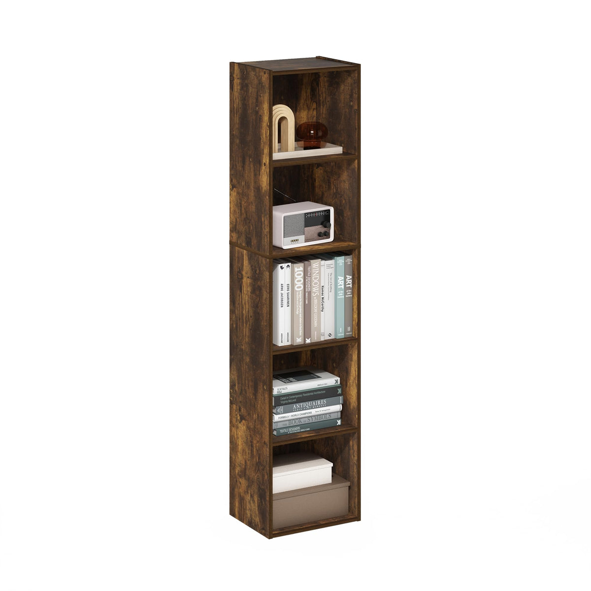 FormaHaven 5-Cube Bookshelf – Modern Open Storage Organizer