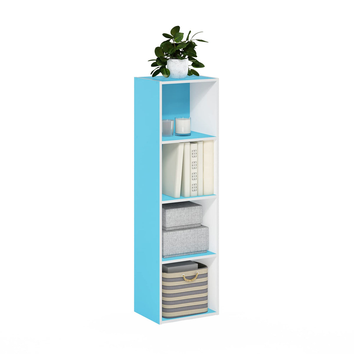 FormaHaven 5-Cube Bookshelf – Modern Open Storage Organizer