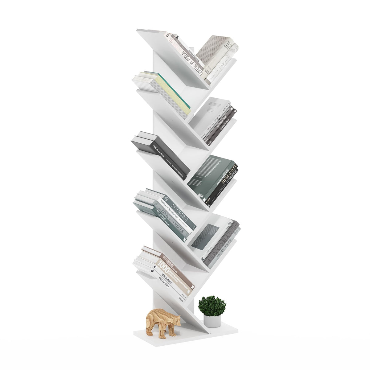 FormaHaven 5-Cube Bookshelf – Modern Open Storage Organizer