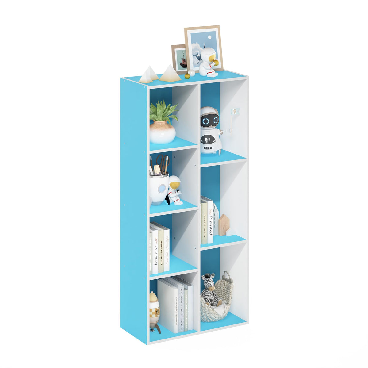 FormaHaven 5-Cube Bookshelf – Modern Open Storage Organizer
