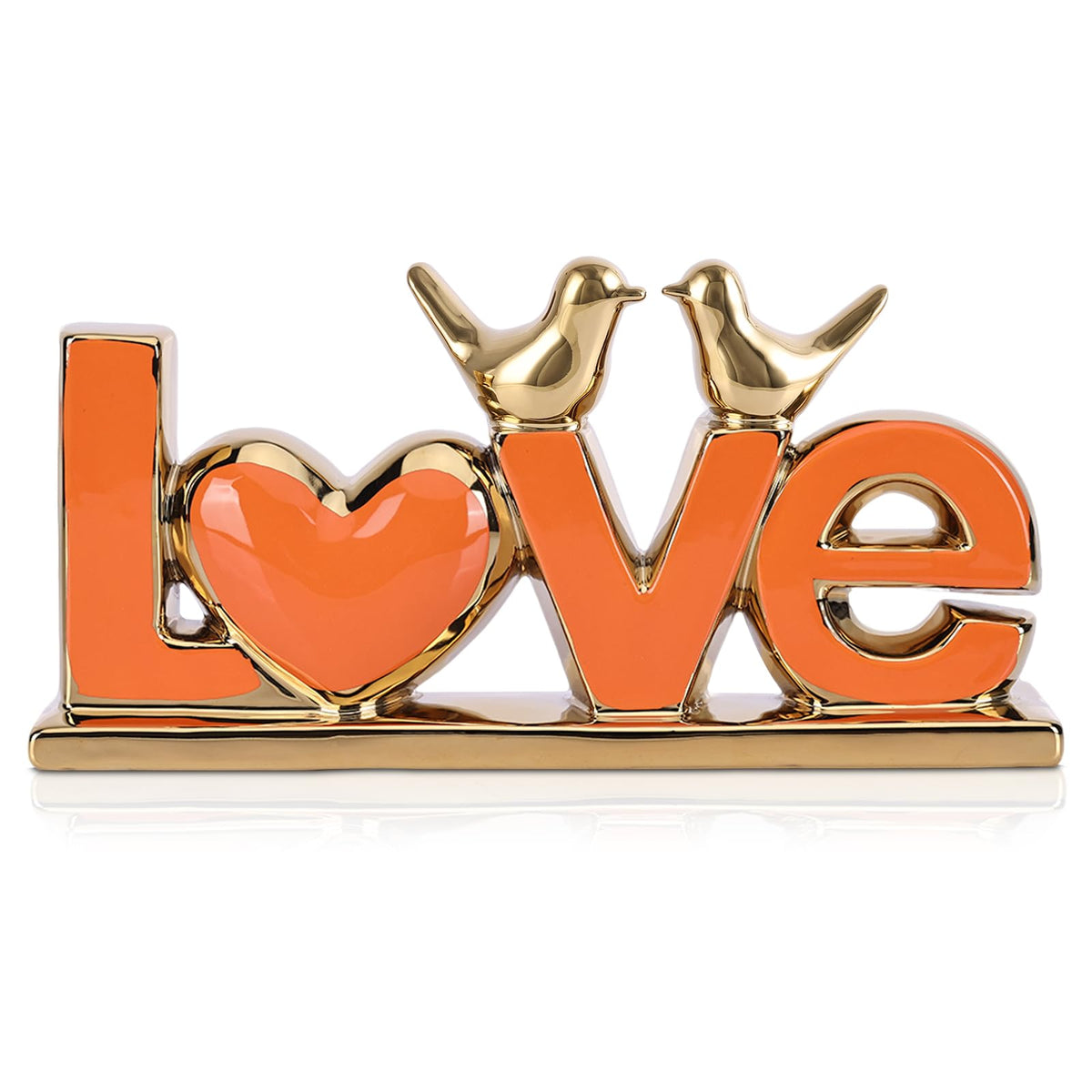FormaHaven Love Birds Decorative Sculpture – LOVE Word Art