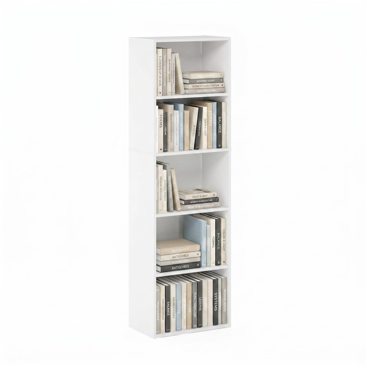 FormaHaven 5-Cube Bookshelf – Modern Open Storage Organizer