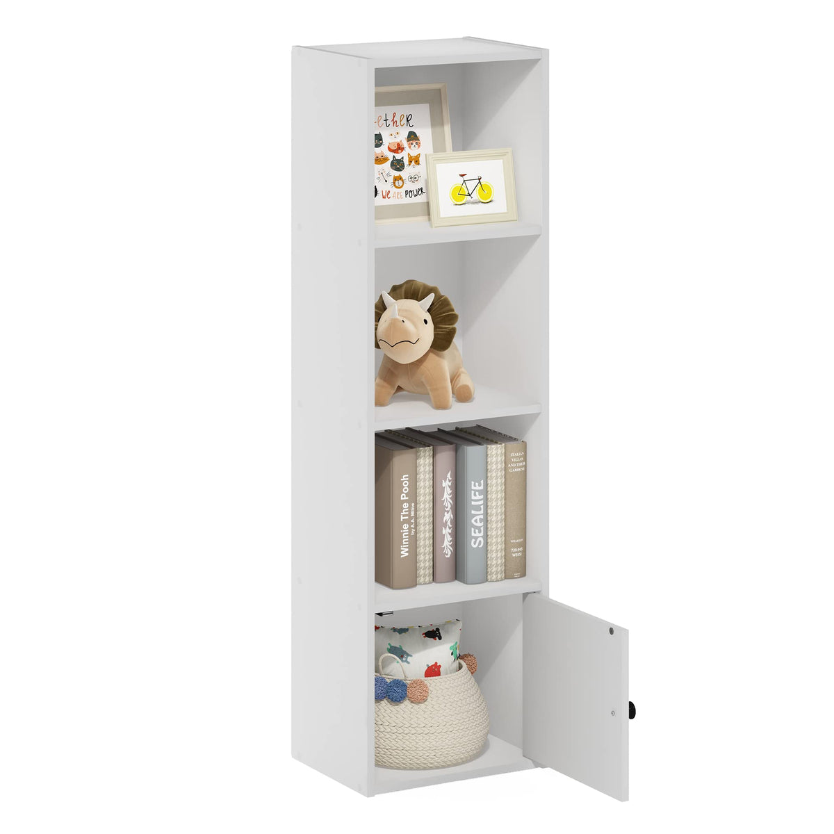 FormaHaven 5-Cube Bookshelf – Modern Open Storage Organizer