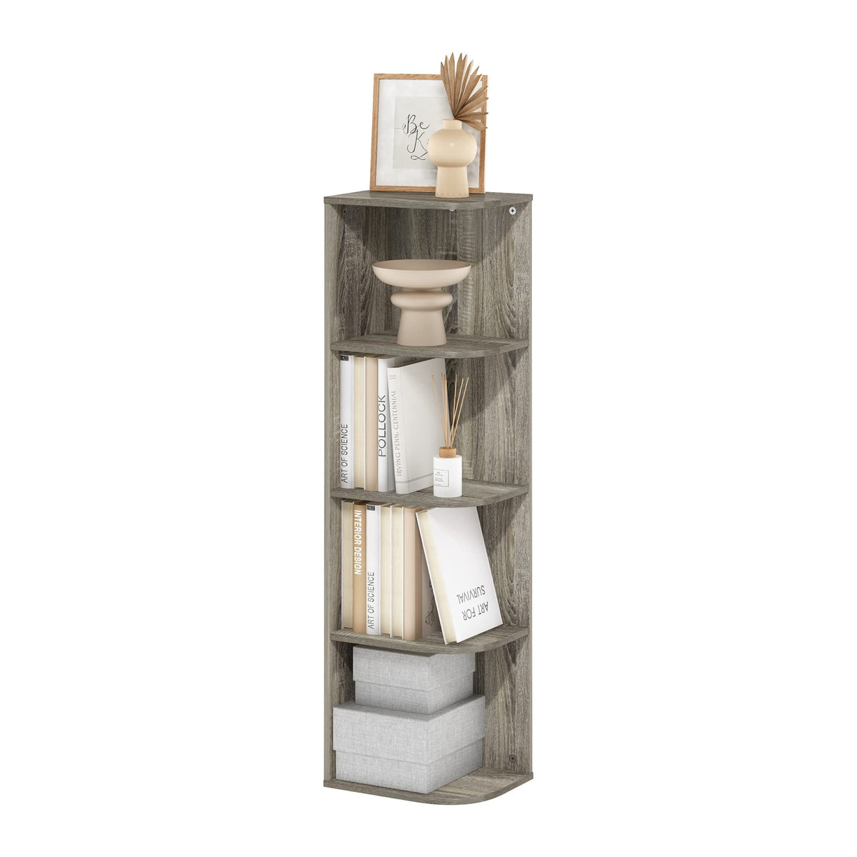 FormaHaven 5-Cube Bookshelf – Modern Open Storage Organizer