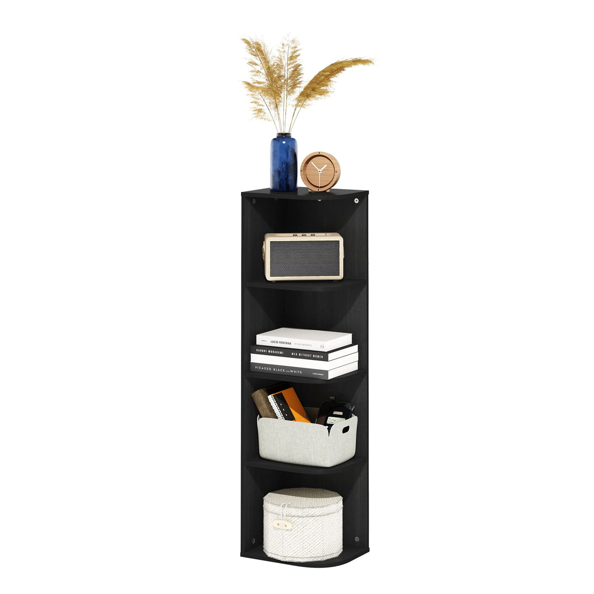 FormaHaven 5-Cube Bookshelf – Modern Open Storage Organizer