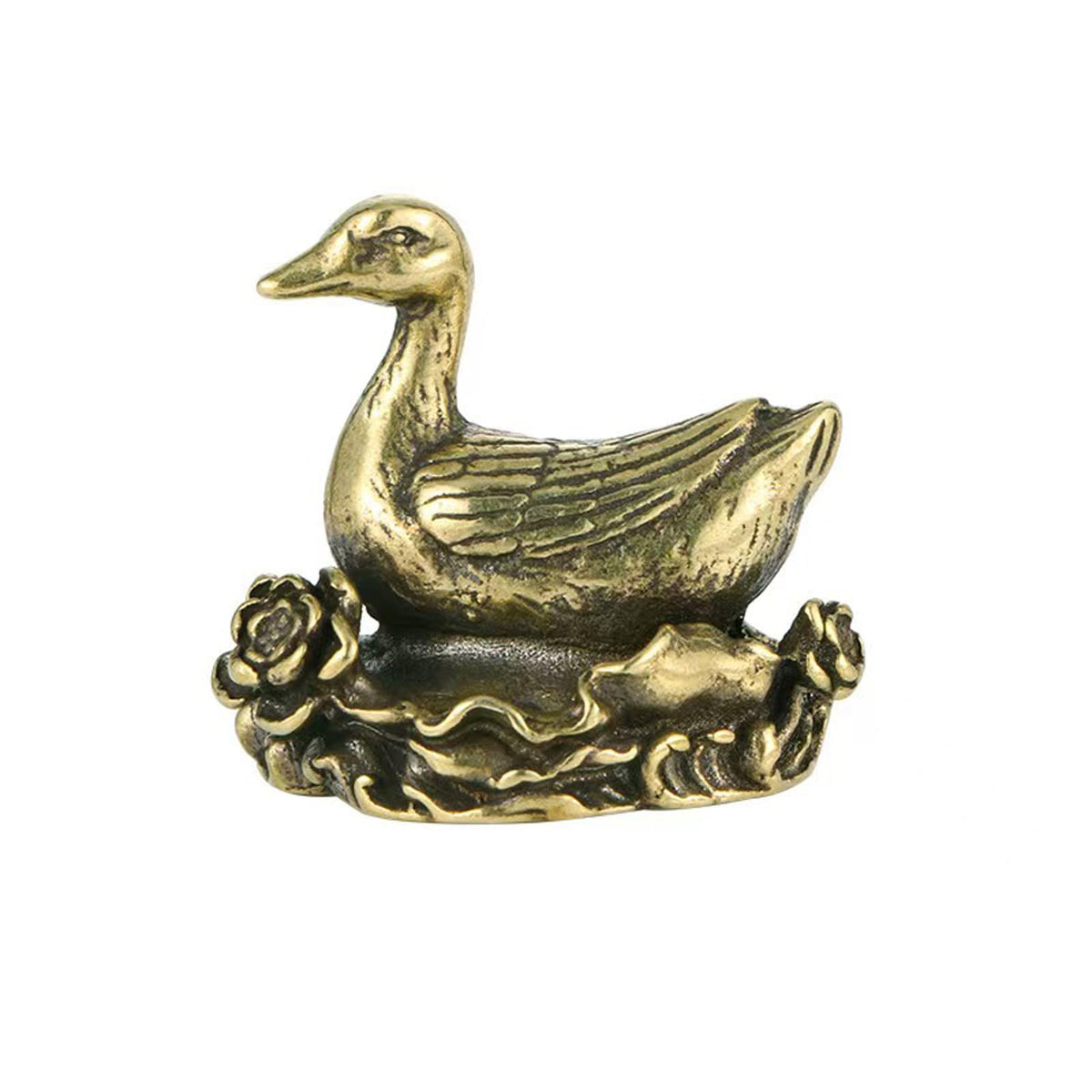 FormaHaven Brass Decorative Sculpture – Elegant Desktop Ornament