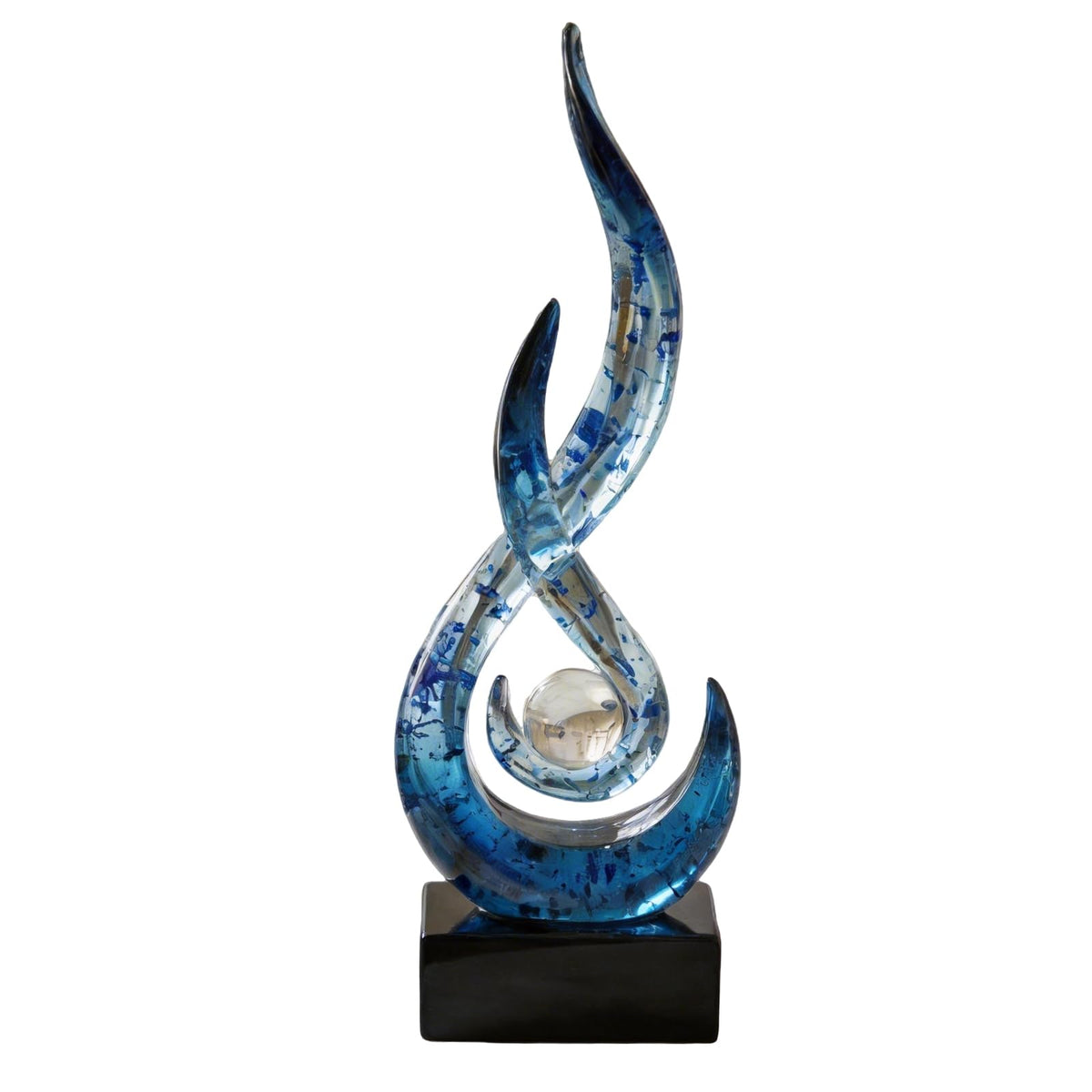 FormaHaven Modern Abstract Resin Sculpture – Contemporary Home Decor Statue