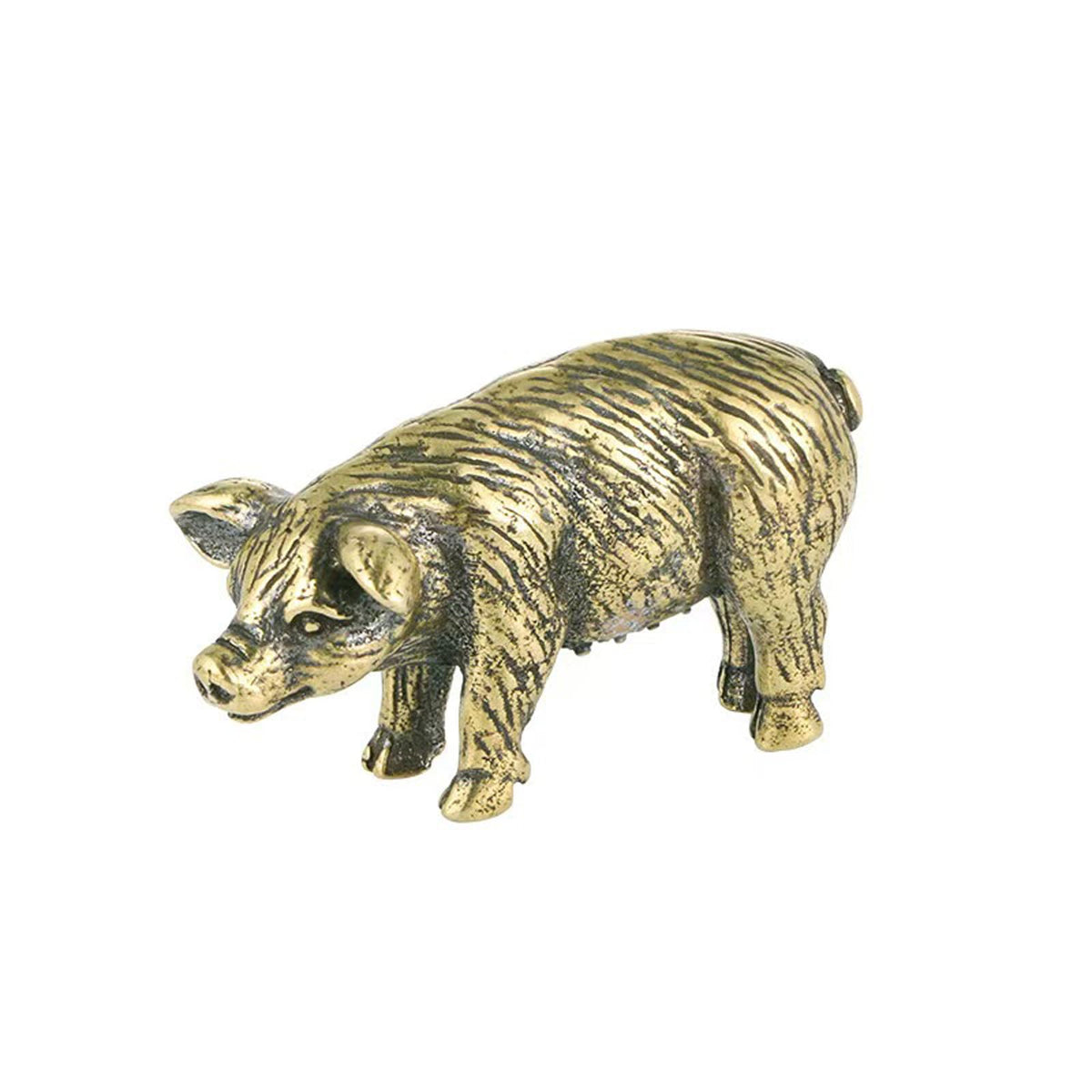 FormaHaven Brass Decorative Sculpture – Elegant Desktop Ornament
