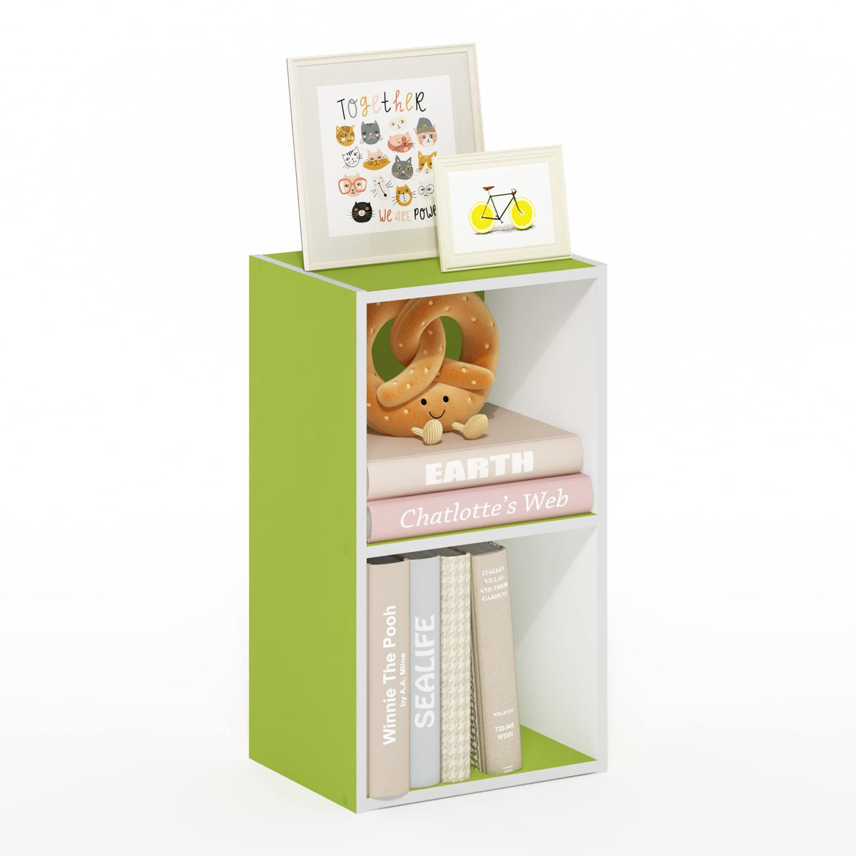 FormaHaven 5-Cube Bookshelf – Modern Open Storage Organizer