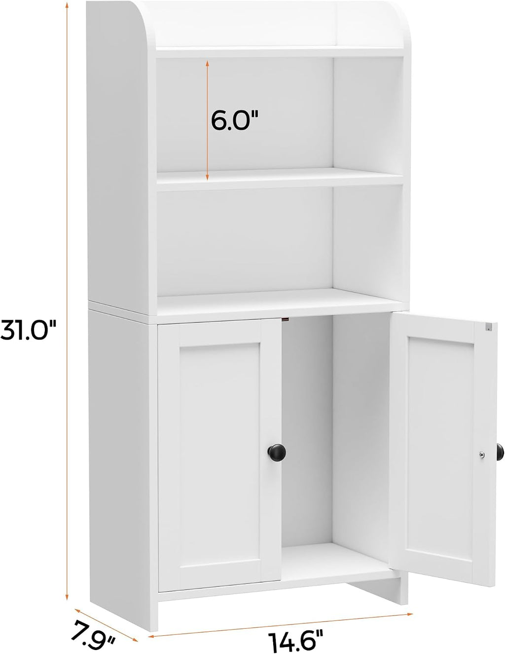 FormaHaven Slim Bathroom Storage Cabinet – Compact Floor Organizer