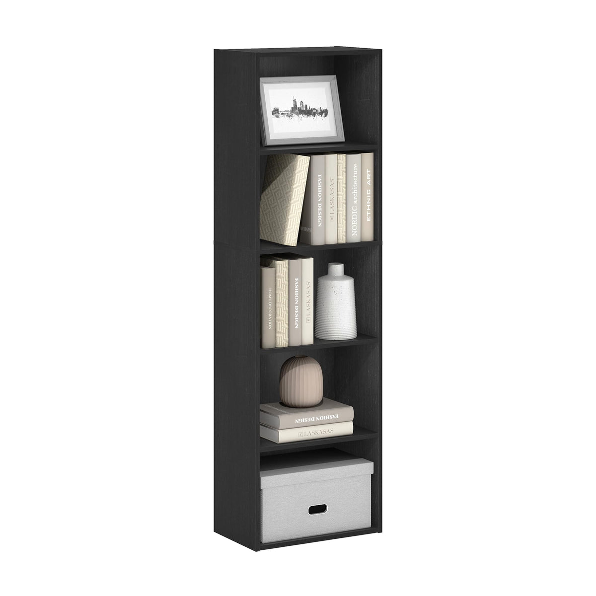 FormaHaven 5-Cube Bookshelf – Modern Open Storage Organizer