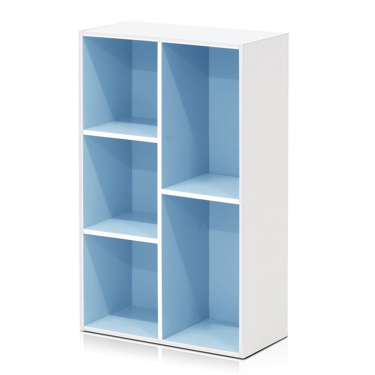 FormaHaven 5-Cube Bookshelf – Modern Open Storage Organizer