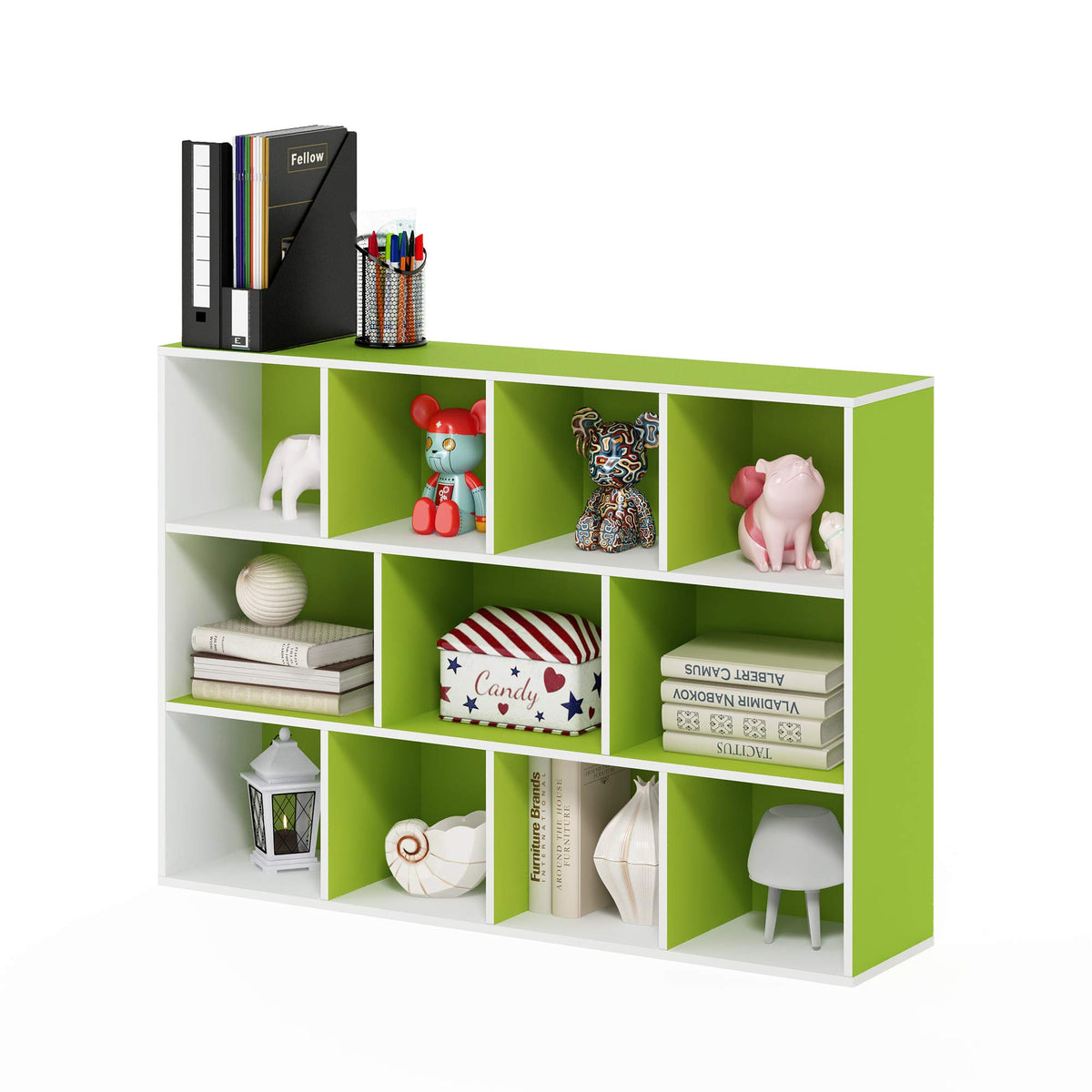 FormaHaven 5-Cube Bookshelf – Modern Open Storage Organizer