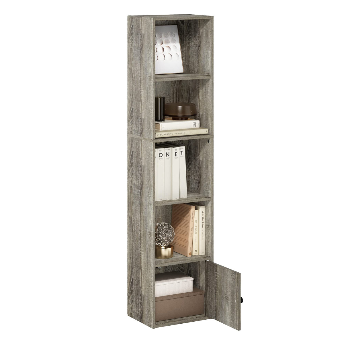 FormaHaven 5-Cube Bookshelf – Modern Open Storage Organizer