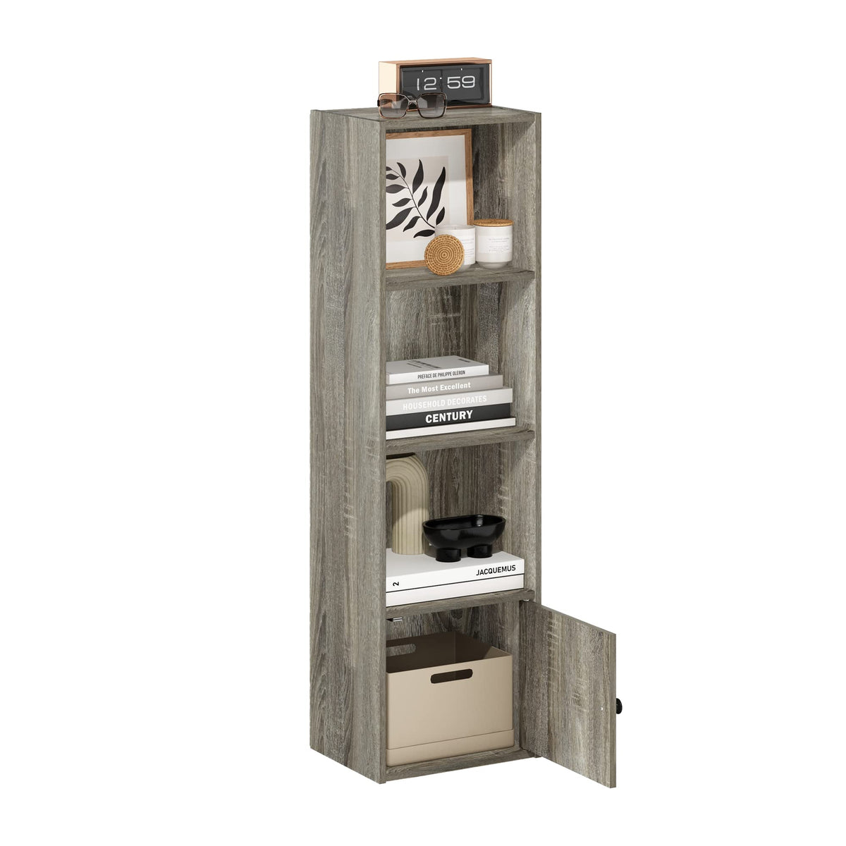 FormaHaven 5-Cube Bookshelf – Modern Open Storage Organizer