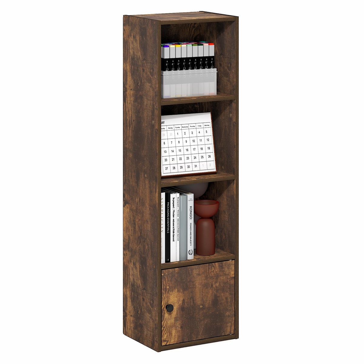 FormaHaven 5-Cube Bookshelf – Modern Open Storage Organizer