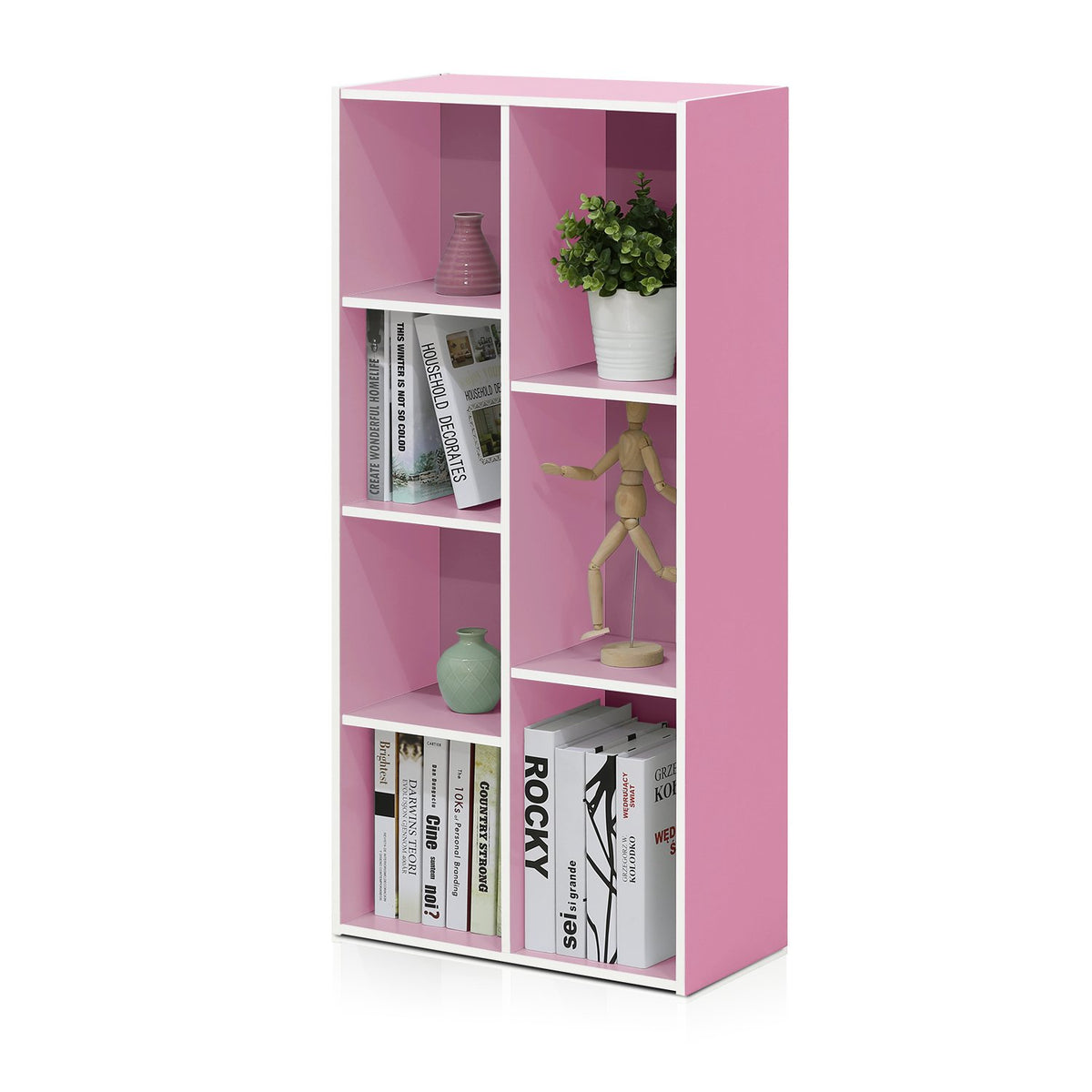 FormaHaven 5-Cube Bookshelf – Modern Open Storage Organizer