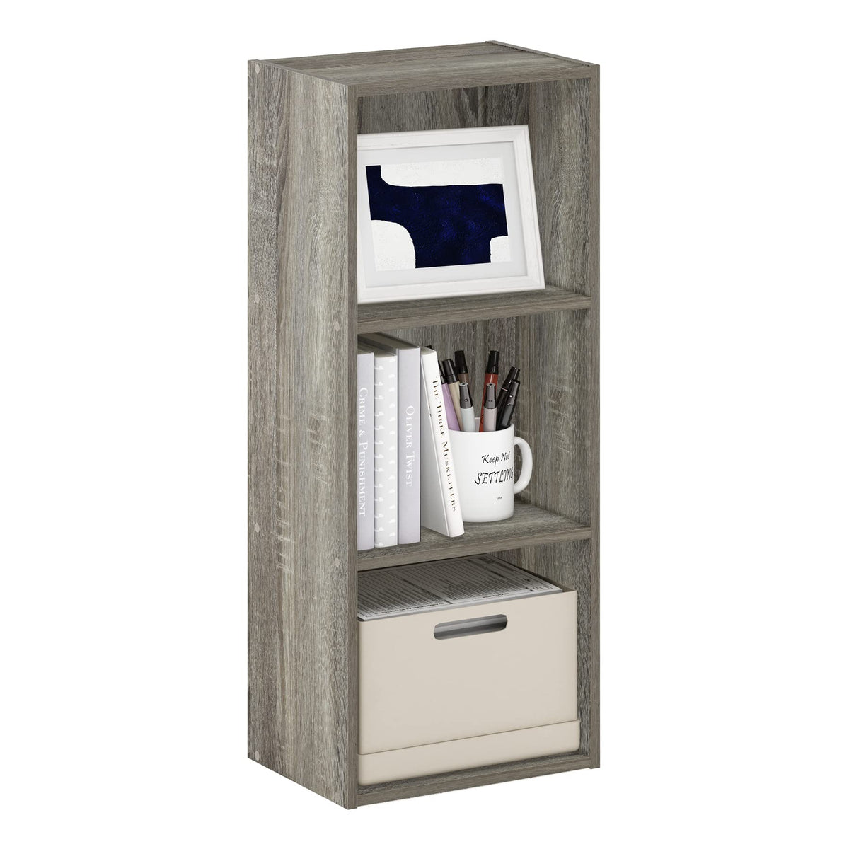 FormaHaven 5-Cube Bookshelf – Modern Open Storage Organizer
