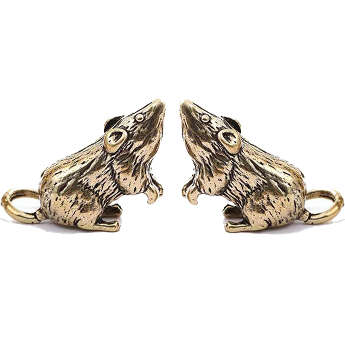 FormaHaven Brass Decorative Sculpture – Elegant Desktop Ornament