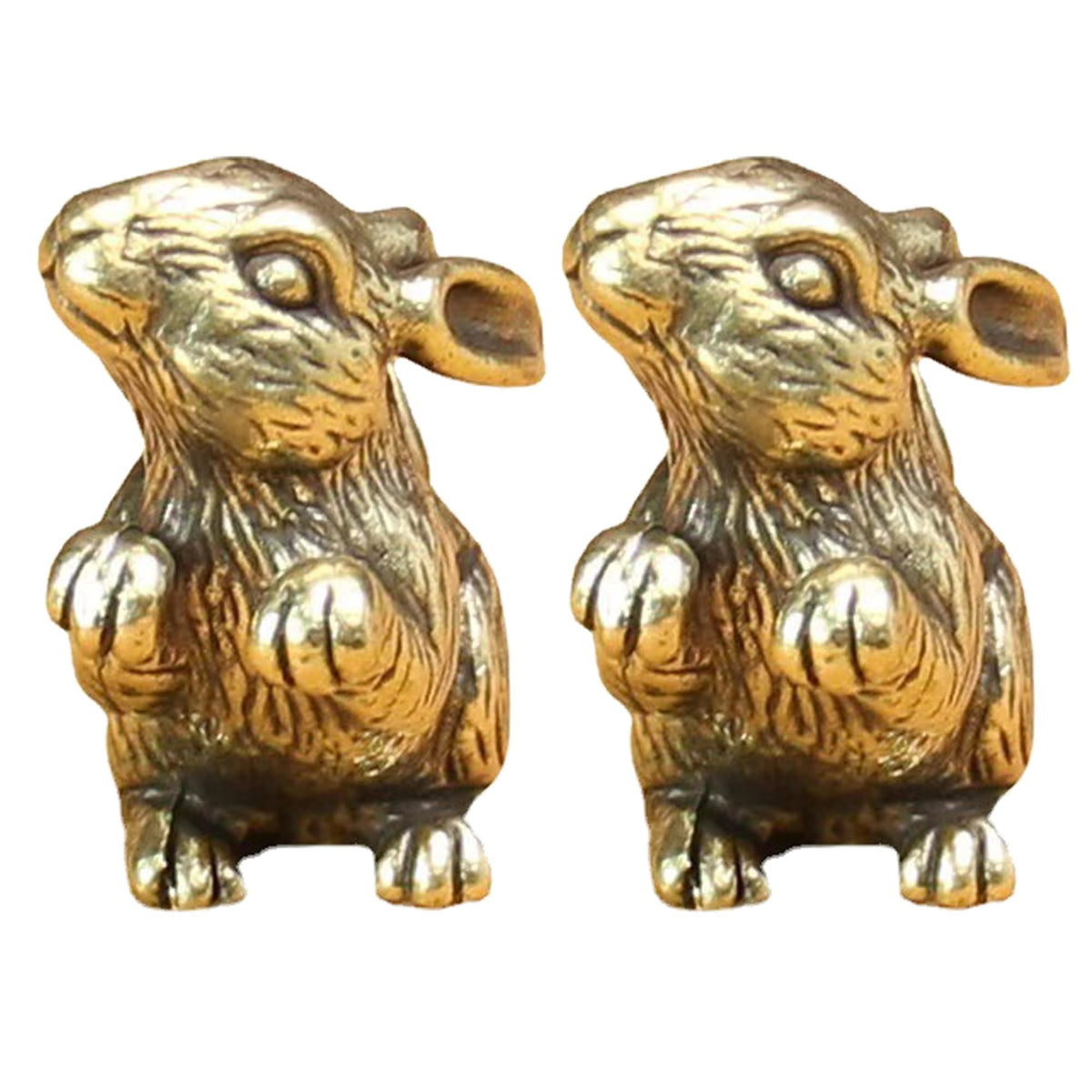 FormaHaven Brass Decorative Sculpture – Elegant Desktop Ornament