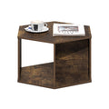 FormaHaven Modern 2-Tier Coffee Table with Open Storage Shelf
