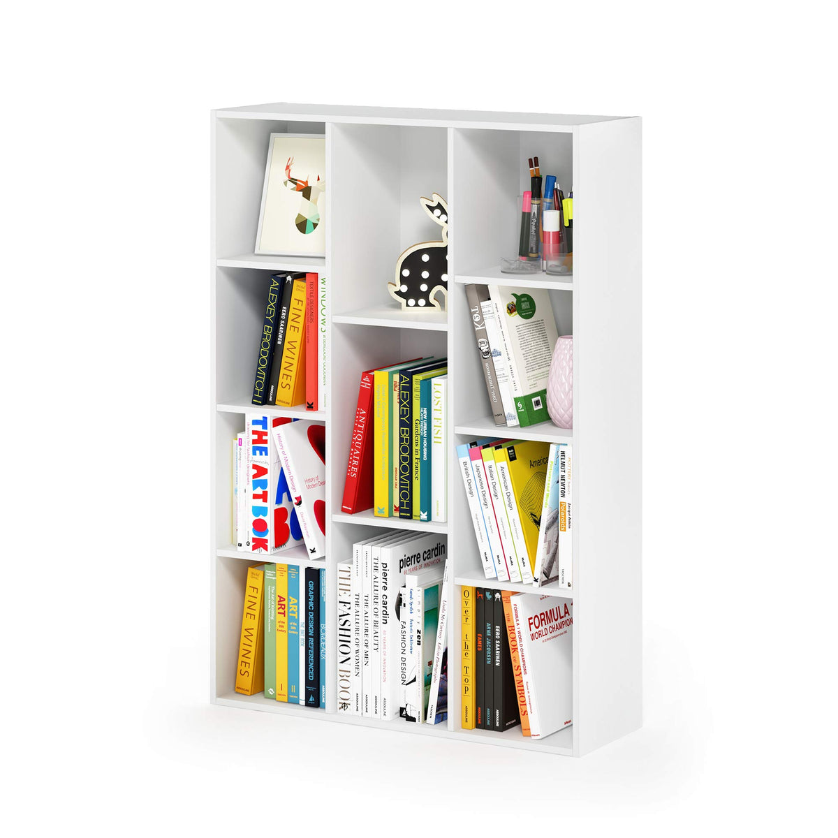 FormaHaven 5-Cube Bookshelf – Modern Open Storage Organizer