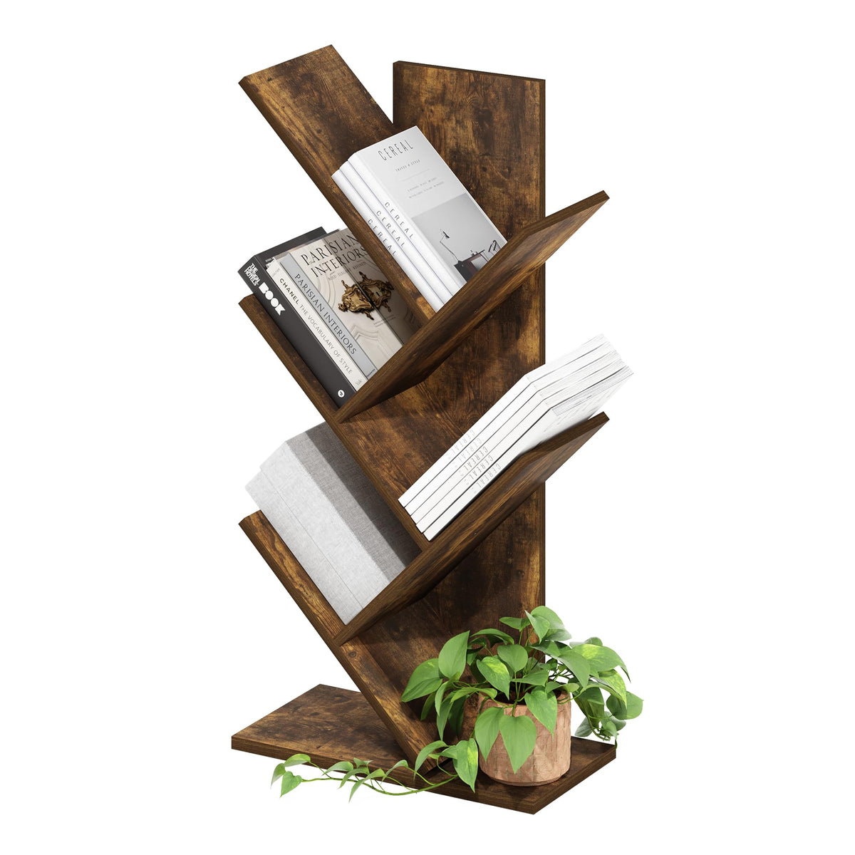 FormaHaven 5-Cube Bookshelf – Modern Open Storage Organizer