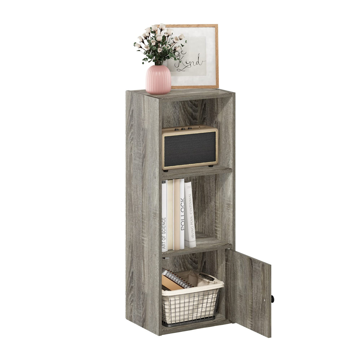FormaHaven 5-Cube Bookshelf – Modern Open Storage Organizer