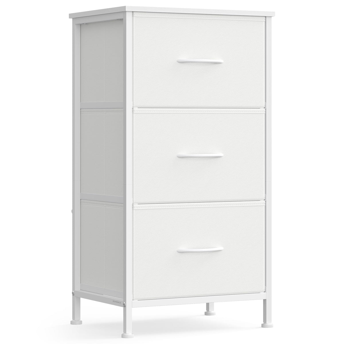 FormaHaven 4-Drawer Fabric Dresser with Steel Frame – Modern Storage Tower