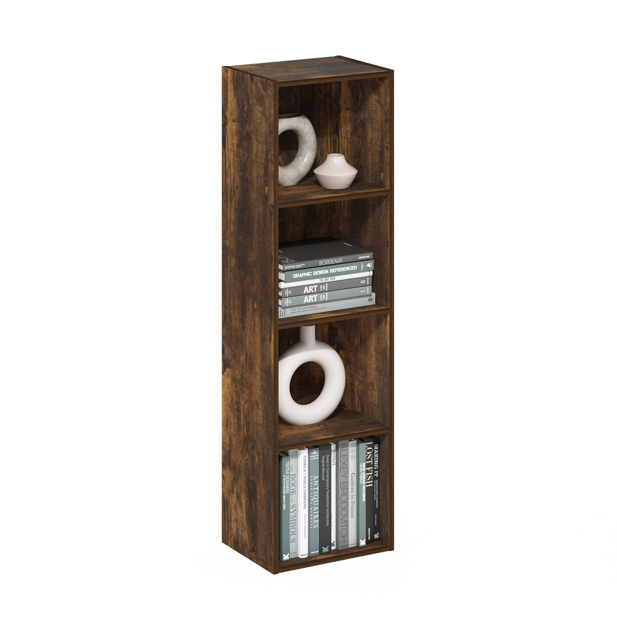 FormaHaven 5-Cube Bookshelf – Modern Open Storage Organizer