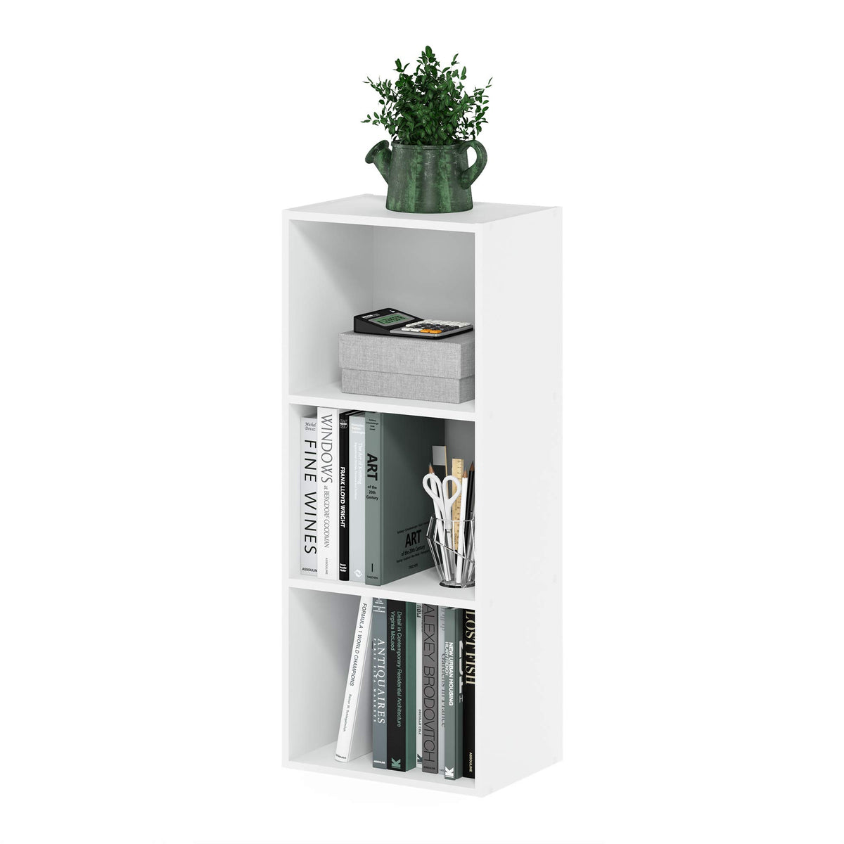 FormaHaven 5-Cube Bookshelf – Modern Open Storage Organizer