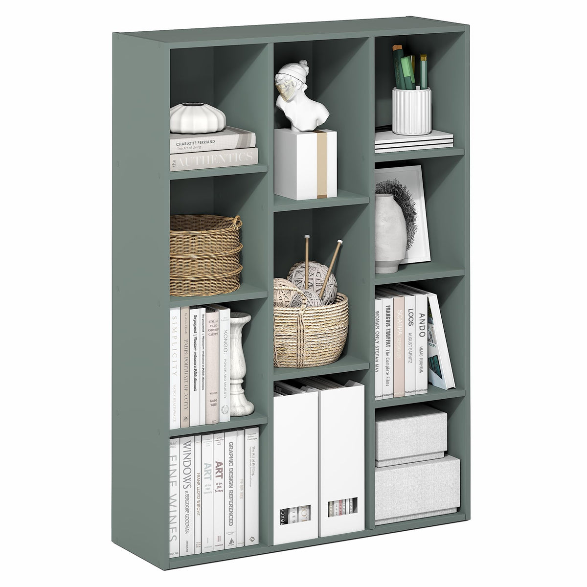 FormaHaven 5-Cube Bookshelf – Modern Open Storage Organizer