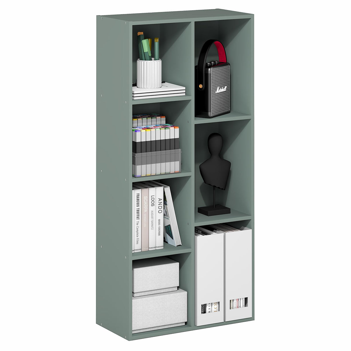 FormaHaven 5-Cube Bookshelf – Modern Open Storage Organizer
